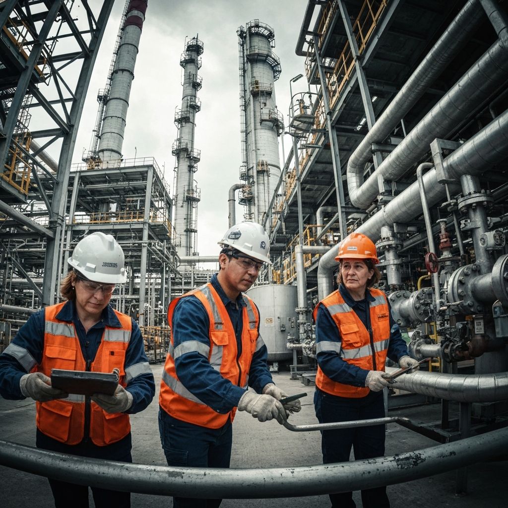 Professional industrial team